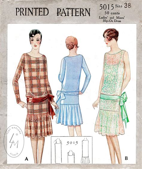 chanel style dress patterns|1920s flapper dress patterns free.